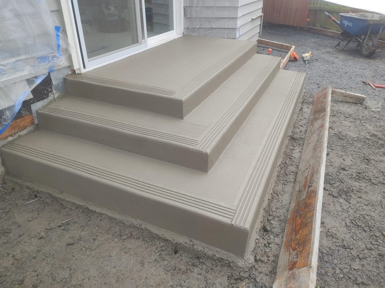 Concrete Stairs poured by Cachet Concrete